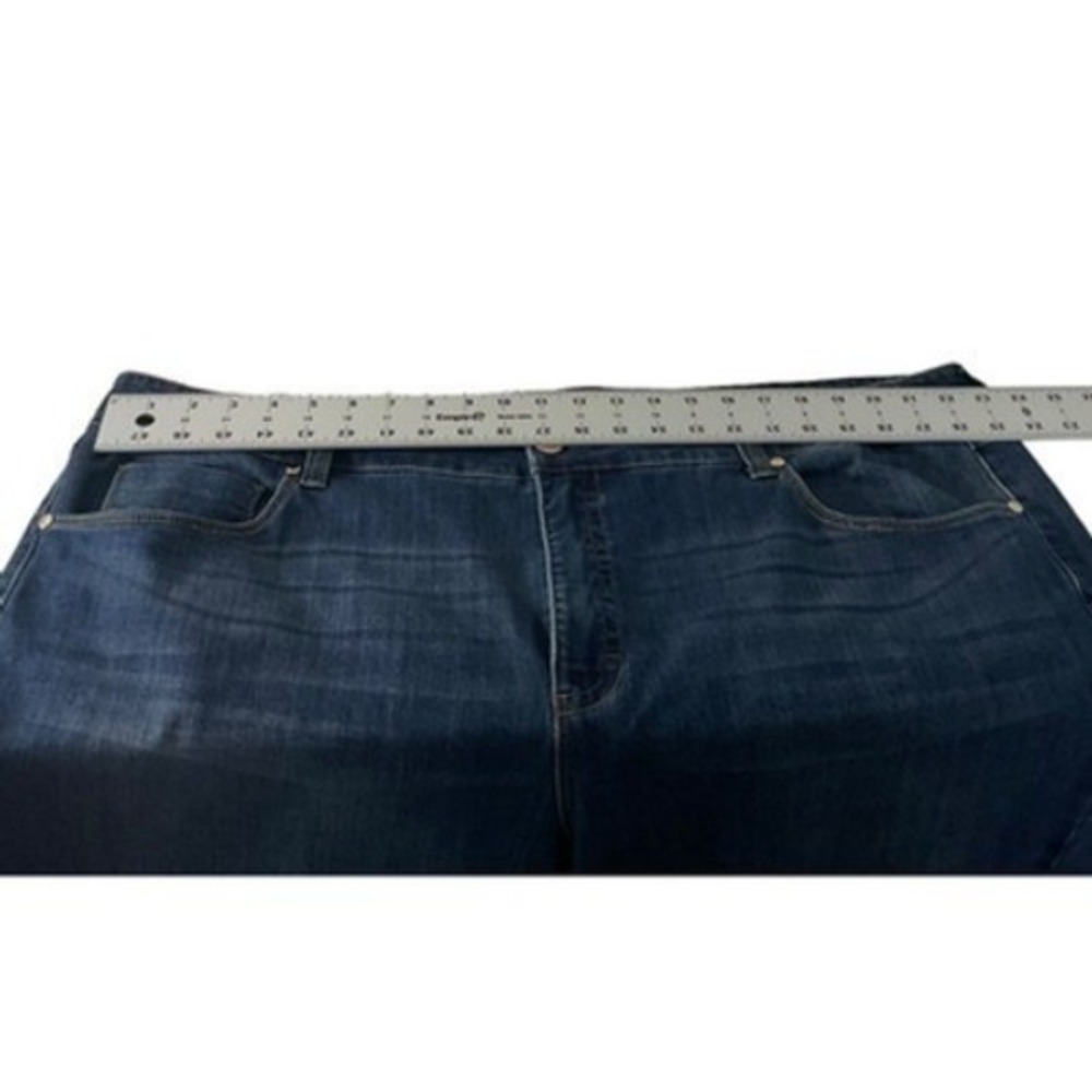 Seven7 Tummyless Bootcut Jeans Dark Wash Blue Stretch High Rise Plus 24W - Picture 8 of 14